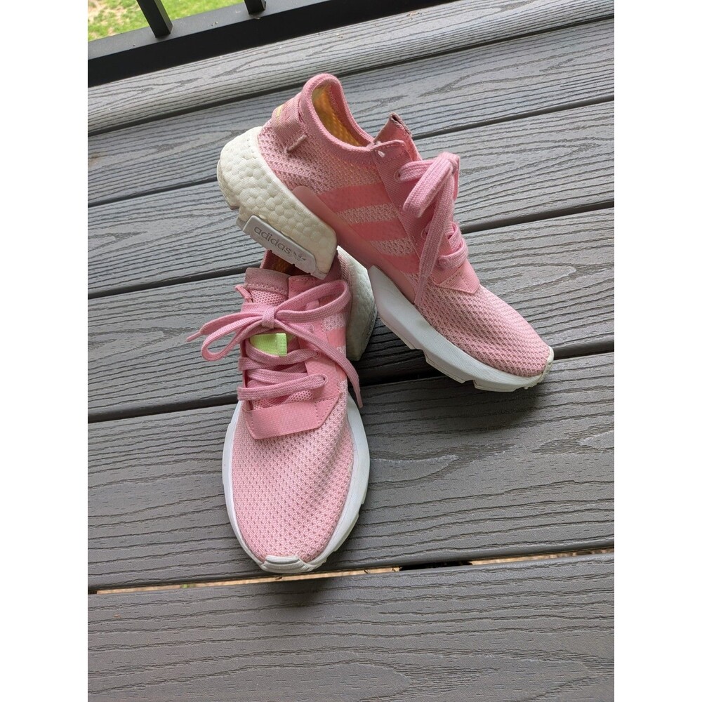 Adidas POD S3.1 Sneakers Women's Size 5.5 Pink Knit Mesh Athletic Shoes CG6997